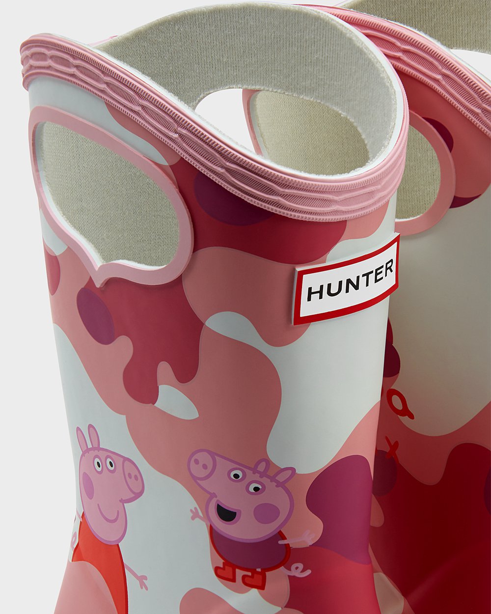 Botas De Agua Original First Peppa Pig Grab Handle Hunter Niños - Rosas - 582317FTM